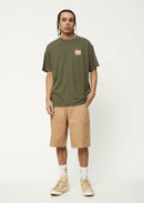 Afends Vibrations Hemp Boxy T-Shirt Cyress