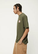 Afends Vibrations Hemp Boxy T-Shirt Cyress