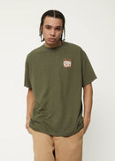 Afends Vibrations Hemp Boxy T-Shirt Cyress