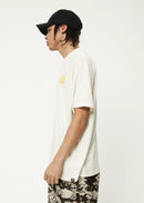 Afends Vibrations Hemp Boxy T-Shirt Off White