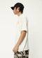 Afends Vibrations Hemp Boxy T-Shirt Off White