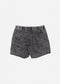Afends Baywatch Black Acid Wash Elastic Waist Boardshorts 16"