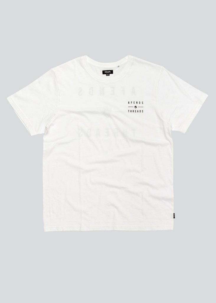 Afends Company Standard Fit Tee White M183010