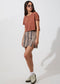 Afends Donna Wide Neck Cropped Tee Tobacco W194003 Famous Rock Shop Newcastle, 2300 NSW. Australia. 5