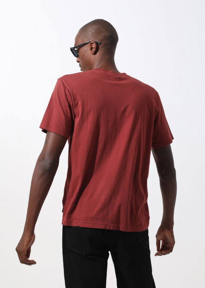 Afends Men's Flame Logo Retro Fit Tee Rojo M194013 Famous Rock Shop Newcastle, 2300 NSW. Australia. 2