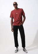 Afends Men's Flame Logo Retro Fit Tee Rojo M194013 Famous Rock Shop Newcastle, 2300 NSW. Australia. 3