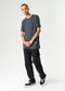 Afends Warp Classic Hemp Standard Fit Tee Charcoal