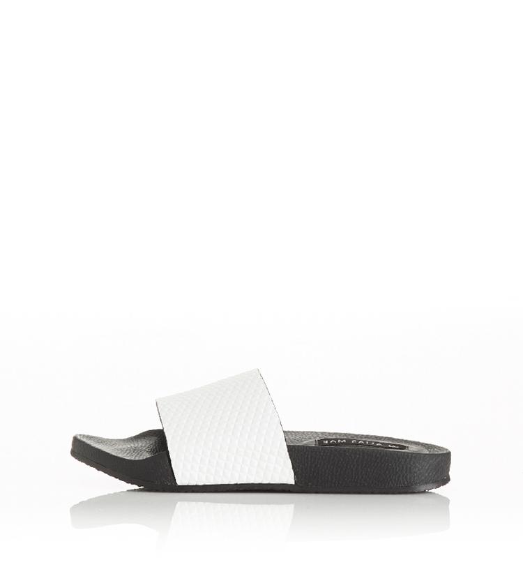Alias Mae RIOT Black Leather Slides 100% Leather Upper 100% Leather Lining Man-made Outer sole. Famous Rock Shop. 517 Hunter Street Newcastle, 2300 NSW. Ausralia.