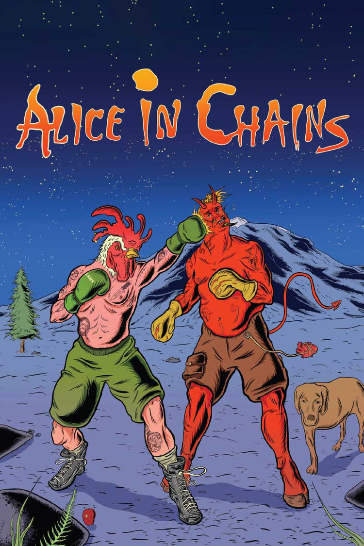 Alice in Chains Boxing Rooster Poster