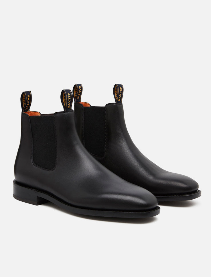 Baxter Goulburn Black Leather Boots