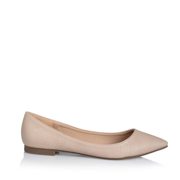 Billini Vania Nude Tumble Vegan Flat Slip-On