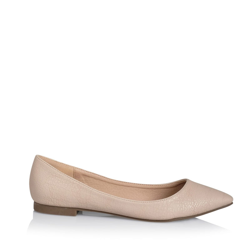 Billini Vania Nude Tumble Vegan Flat Slip-On