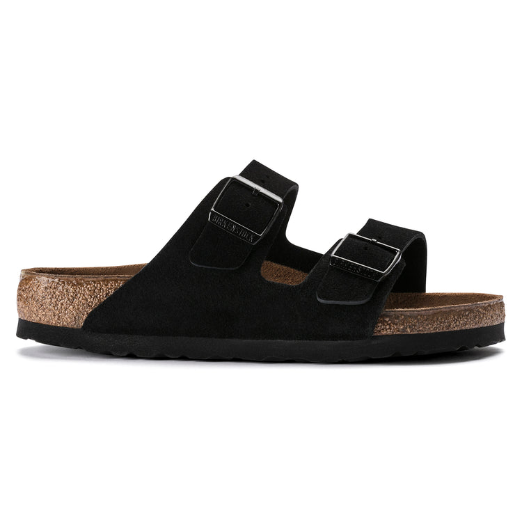 Birkenstock - Arizona Black Suede Leather SFB