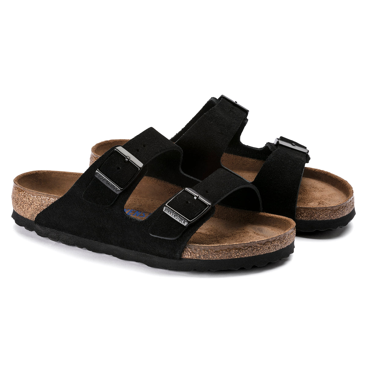 Birkenstock - Arizona Black Suede Leather SFB