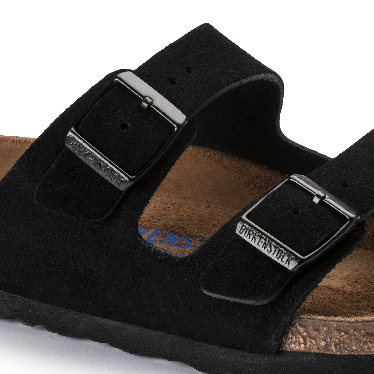 Birkenstock - Arizona Black Suede Leather SFB