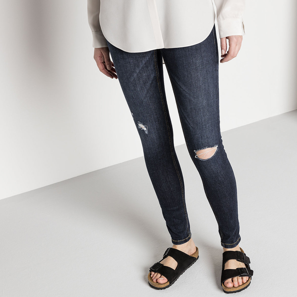 Birkenstock - Arizona Black Suede Leather SFB