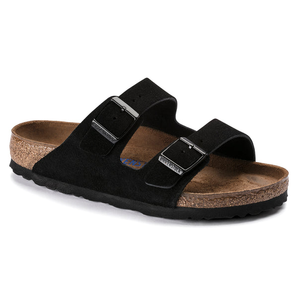 Birkenstock - Arizona Black Suede Leather SFB