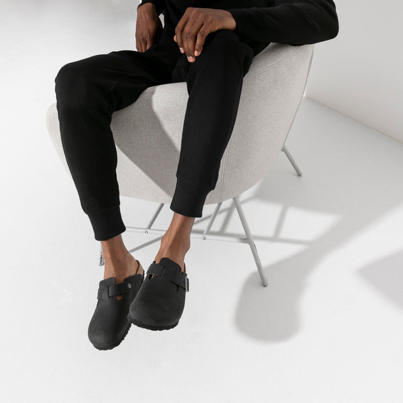 Birkenstock Boston Black Oiled Leather – Famous Rock Shop