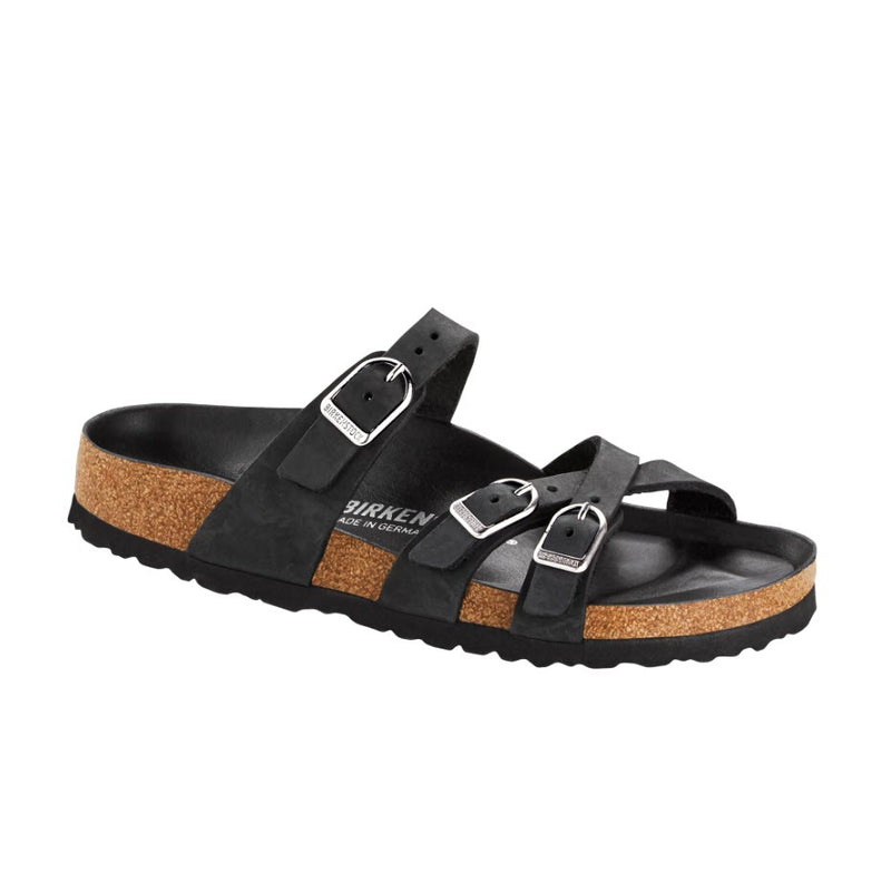 Birkenstock Franca Big Buckle Black Oiled Leather – Famous Rock Shop