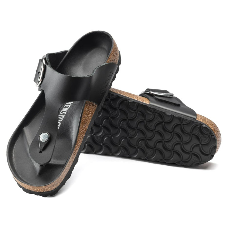 Birkenstock Gizeh Big Buckle Smooth Natural Leather Black