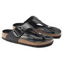 Birkenstock Gizeh Big Buckle Smooth Natural Leather Black