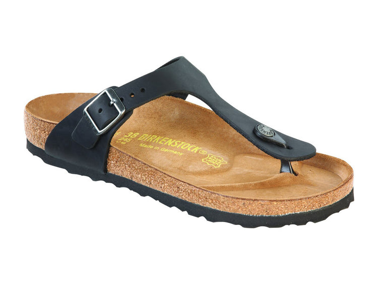 Birkenstock Gizeh Black Oiled Leather