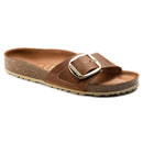 Birkenstock Madrid Big Buckle Natural Oiled Leather Cognac