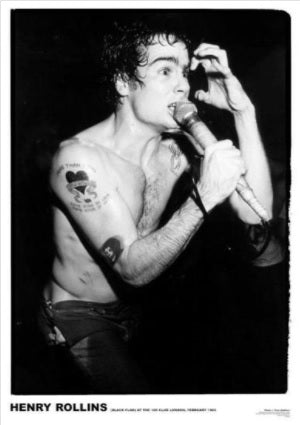 Black Flag Henry Rollins 1981 Poster