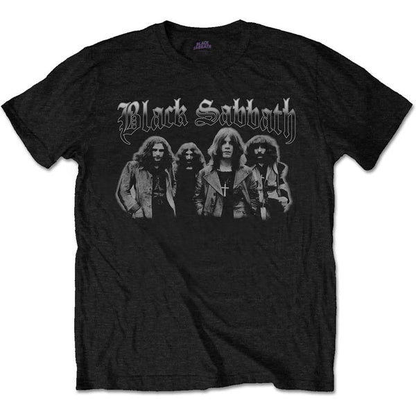 Black Sabbath Greyscale Group Unisex Tee Famousrockshop