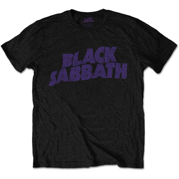 Black Sabbath Men's Tee: Wavy Logo Vintage Colour Black BSTS04MB0 Black Sabbath Men's Tee: Wavy Logo Vintage Colour Black Famous Rock Shop Newcastle 2300 NSW Australia