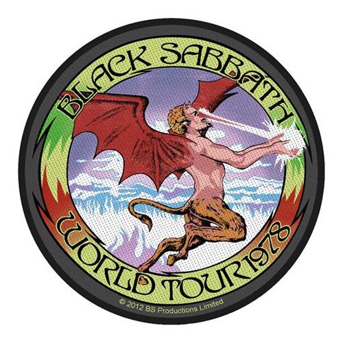 Black Sabbath World Tour 78 Patch Famous Rock Shop Newcastle NSW Australia