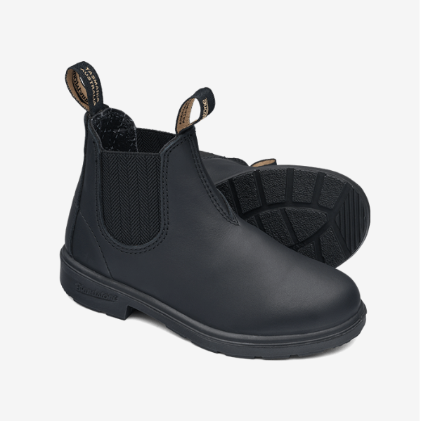 Blundstone 631 Premium Black Kids Leather Chelsea Boots