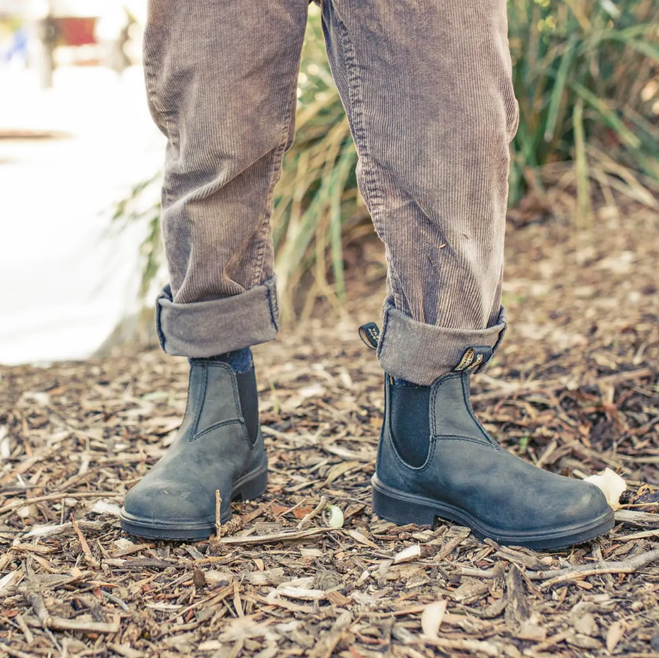 Blundstone 1325 Kids Rustic Black Leather Chelsea Boots