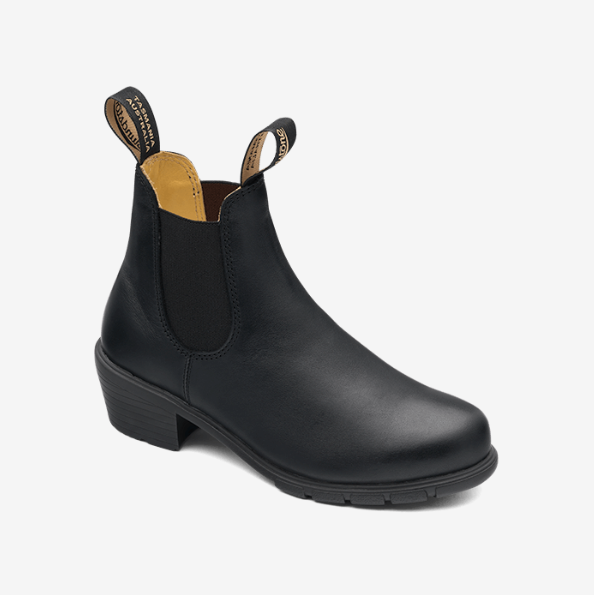 Blundstone 1671 Black pu-elastic sided-womens heel Famousrockshop