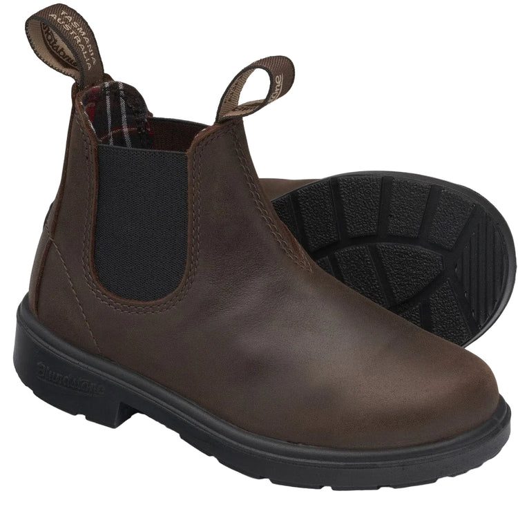 Blundstone 1468 Antique Brown Kids Chelsea Boots