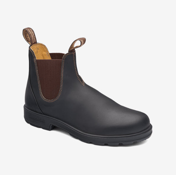 Blundstone 600 PU TPU- Elastic Sided V-Cut Series Brown Unisex Boot 