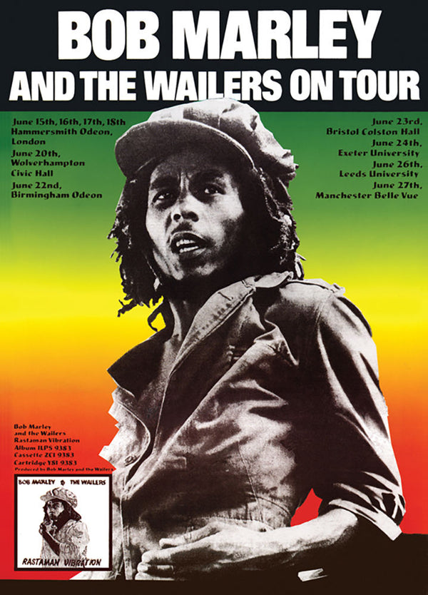 Bob Marley Bob Masse TOUR POSTER  43x58cm