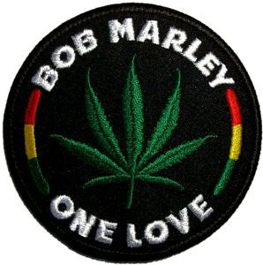 Bob Marley Leaf Round Patch