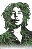 Bob Marley Leaves Poster