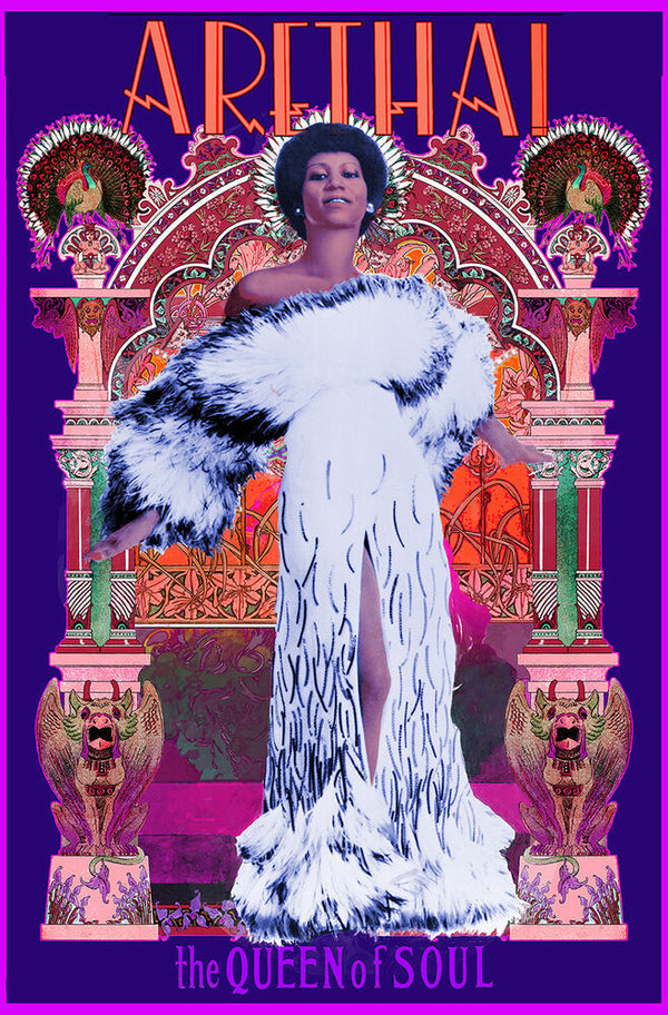 Bob Masse Aretha Franklin Tour Poster