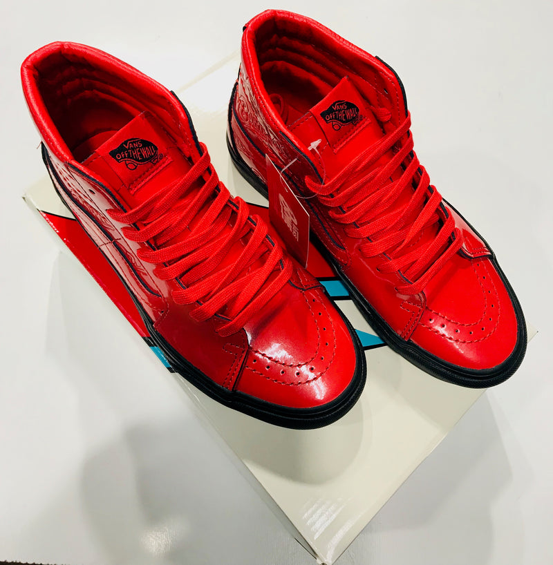 Bowie Vans Skate Hi Platform 2 Ziggy Stardust Red