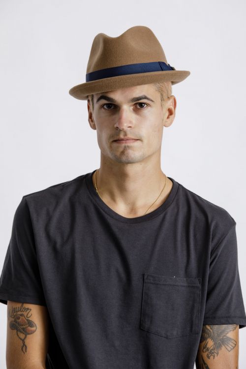 Brixton Gain Fedora Coconut 00001 Hat