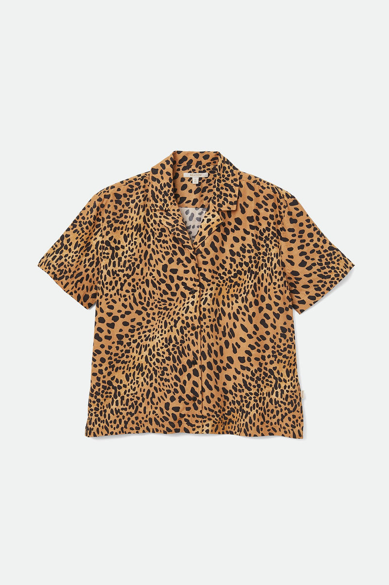 Brixton Ryder Short Sleeve Shirt Leopard