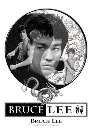 Bruce Lee Tao Collage Textile Poster Flag Famousrockshop