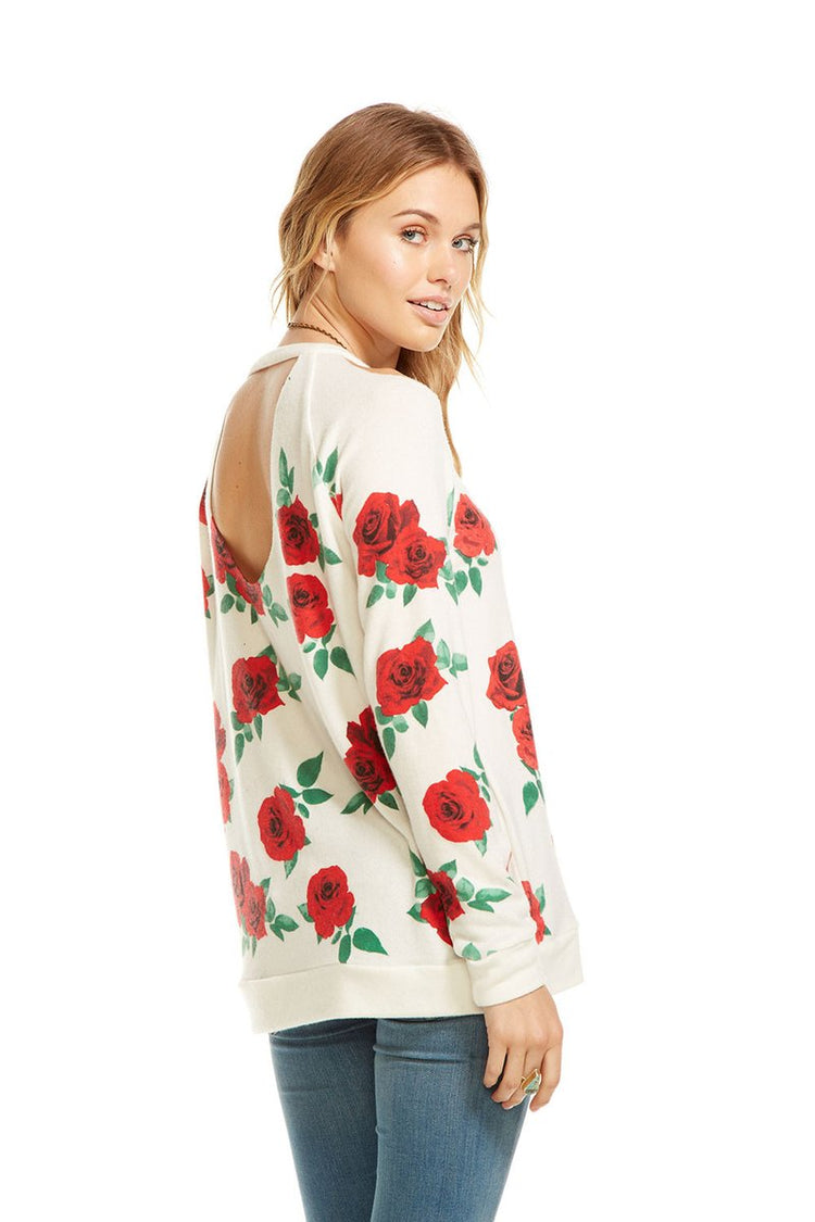 Rock out in this deconstructed love knit long sleeve. We are loving the cut out back and shoulder.¾¾ Fabric Content: KNIT 49% POLYESTER 46% RAYON 5% SPANDEX Imported Style: CW6762CP-CHA2330-CRM Famous Rock Shop Newcastle NSW Australia