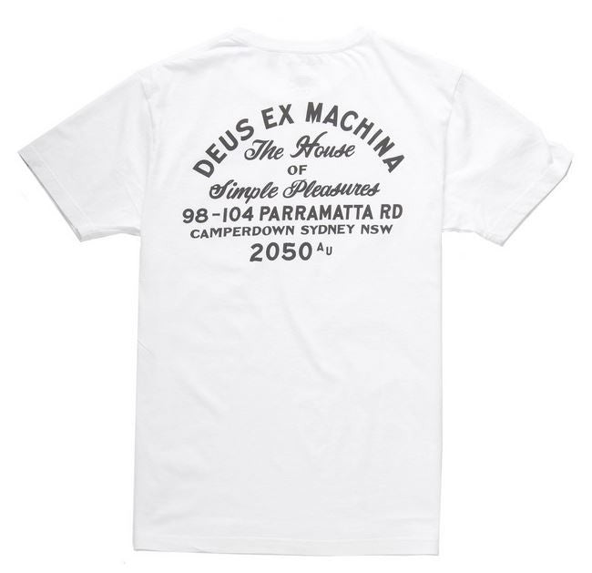 Deus Camperdown tee white D1065 Famous Rock Shop Newcastle 2300 NSW Australia