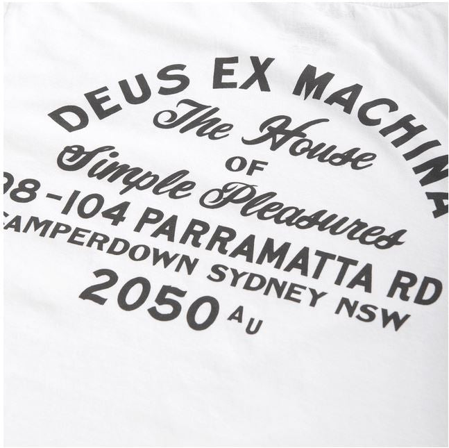 Deus Camperdown tee white D1065 Famous Rock Shop Newcastle 2300 NSW Australia