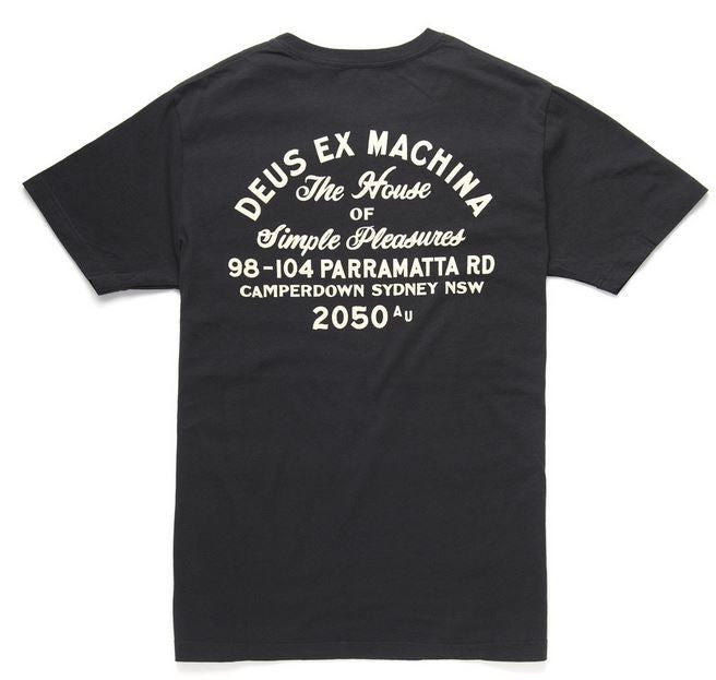 Deus Camperdown Tee D1065 Black Famous Rock Shop Newcastle 2300 NSW Australia