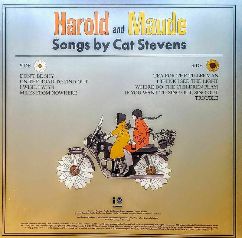 Cat Steven Harold And Maude RSD Exclusive 180g Orange Vinyl LP