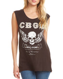 Chaser CBGB Studded Graphic Tank CW5875-CBG003-UBLK Famous Rock Shop Newcastle, 2300 NSW. Australia.1